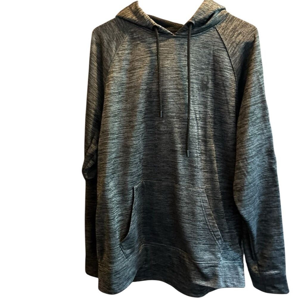 Spyder Men's Gray Pullover Hoodie Sweatshirt Size L Long Sleeve‎
